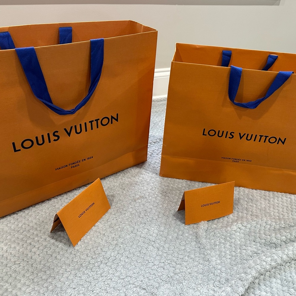 Louis Vuitton Orange Shopping Bags